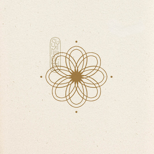 Zonnenstralen mandala bloem - Logo