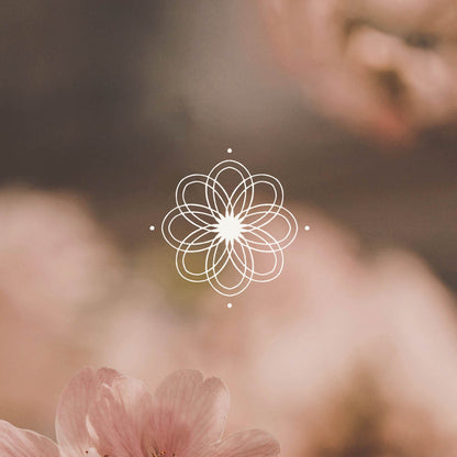 Zonnenstralen mandala bloem - Logo